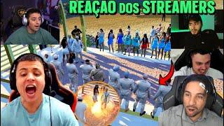 REAÇÃO dos STREAMERS c/ PAULINHO O LOKO Z04NDO CASAMENTO do LOUD CORINGA!