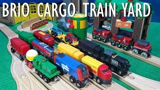 BRIO Wooden Trains Cargo Railway Yard | BRIO Train Video