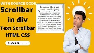 Scrollbar in div html CSS | | with Source Code