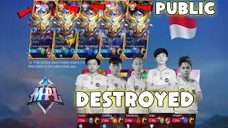 FULL ONIC GOT DESTROYED BY MYTHICAL HONOR PUBLIC PLAYERS..