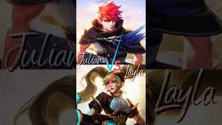 JULIAN GAMEPLAY vs Layla #shorts #mlbb #youtubeshorts #trending #shortsviral #viral #short