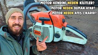 Motorlu Testere Kendisini Kitlediğinde Ve Çok Fazla Duman Attığında Ne Yapılmalı?STIHL 028 AV MAGNUM