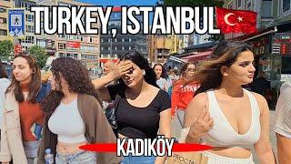 TURKEY ISTANBUL Amazing Walking Tour in The Kadikoy Istanbul City Center Walking Tour 2024 4K