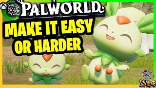 MAKE PALWORLD EASIER! Palworld Settings Guide! Quicker Tame's! Easy Combat, Everything Need To Know