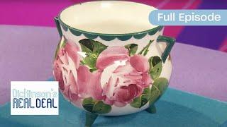 Cabbage Rose Design Vase in Good Condition | Dickinson's Real Deal | S12 E44