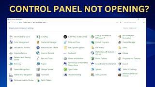 How To Fix Control Panel Not Opening In Windows 10/11