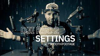Dji Rsc 2 Best Settings | My Smooth gimbal Settings | Dji RS2 & RSC2 Custom Settings