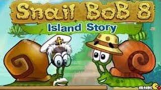 Snail Bob 8 full episodes for children - Island Story All Levels Walkthrough