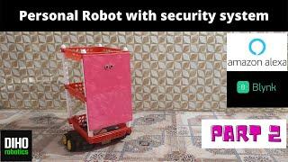 Personal Robot with ultrasonic security system