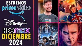 Estrenos Disney+, Prime Video, HBO MAX, Apple Tv, DICIEMBRE 2024