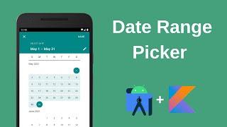 Date Range Picker Android Material Design (Kotlin)