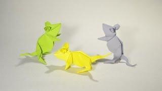 Origami Mouse by Kasahara Kunihiko - Yakomoga easy Origami tutorial