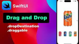 SwiftUI - Drag And Drop - iOS 17 - Xcode 15