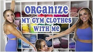 ORGANIZE MY GYM CLOTHES WITH ME | GYM WEAR HACKS | BUFFBUNNY COLLECTION | CLOSET ORGANIZATION TRICKS