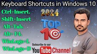 Important Keyboard shortcuts in Windows 10 || 2024 ||  Top 10 Shortcut सीखें बिलकुल आसान भाषा में