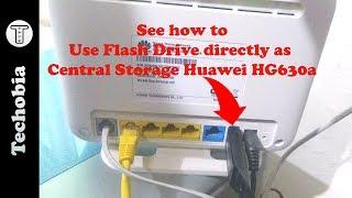 huawei HG630a | How to use Flash drive or HDD as central Network storage | Airtel VDSL | FTP Server