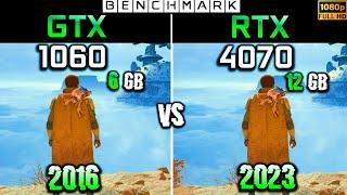 GTX 1060 6GB vs RTX 4070 12GB // Gaming Test in 10 Games // 1080p // Benchmark