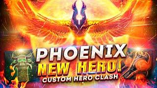 PHOENIX - NEW HERO IN CUSTOM HERO CLASH! / TOMBSTONE + MULTICAST + UNSTABLE ARCANA = IMBA!