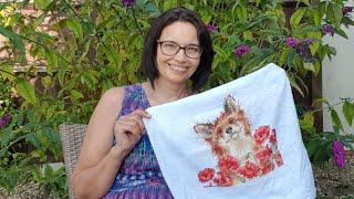 Slow Summer Living Vlog  Finishing a Cross Stitch & Cowl Knitting 1st August 2024