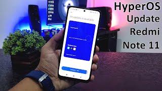 Redmi Note 11 Receive HyperOS Update | HyperOS 1.0.1.0 | 10+ New Features
