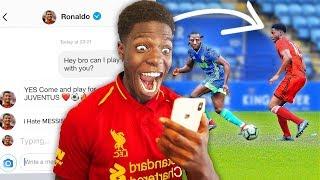 I Messaged 100 Pro Footballers to Join Their Team & ___ REPLIED!