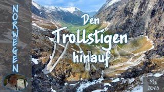 Den Trollstigen hinauf - unterwegs auf einer der traumhaft schönen Passstraßen Norwegens