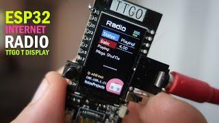 ESP32 Internet Radio TTGO T-Display board