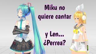 Miku no quiere cantar 【Talkloid - MMD】