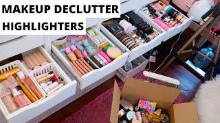 MAKEUP DECLUTTER  2020 - HIGHLIGHTER (YIKES)