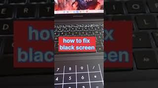 how to fix black screen on window 10? #windowstricks