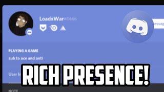 HOW To GET A CUSTOM Discord RICH PRESENCE!