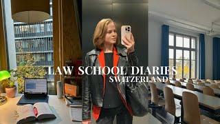 Law School Vlog - study with me, campus life, exciting package