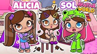 PIJAMADA con *ALICIA GAMEPLAYS* en Avatar World | Sol Games