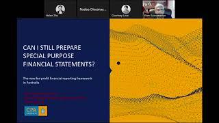 Webinar: Financial reporting update – removal of Special Purpose Financial Reporting