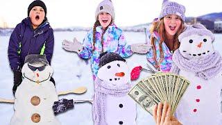 WHO CAN BUILD THE BEST SNOWMAN WINS $1000!! | JKREW