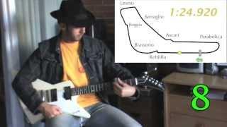 V6 F1 Guitar Monza. Prediction of 2014 pole lap sound and time