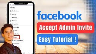 Facebook - How to Accept Admin Invite !