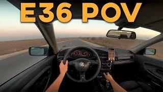 E36 POV Drive 328i | CITY DRIFTS and TOP SPEED | M52B28 Sound