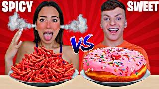 SWEET VS SPICY FOOD CHALLENGE! | Cringe Fam