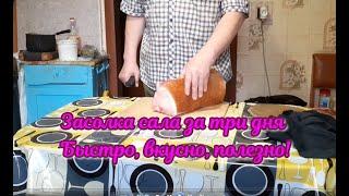 Солёное сало за три дня