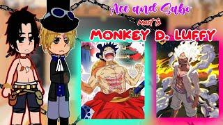 One Piece|| Ace and Sabo react to Luffy Gear 5|| Chu Gacha Reacts|| {//}