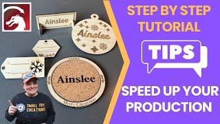 LIGHTBURN tutorial walkthrough and efficiency tips for beginners -Christmas Laser Products that SELL