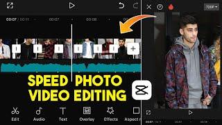 How To Make Fast Photo Change Video With Music in Capcut | Speed Photo Video Editing