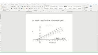 How to paste a good quality graph from Excel in Word