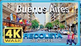 【4K】WALK RECOLETA virtual walk BUENOS AIRES Argentina SLOW TV