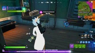 Fortnite-  Destroy Computer Equipment at satellite stations or Corny Complex