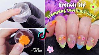 TESTING VIRAL TIK TOK STAMPING TOOL FRENCH TIP HACK | The Beauty Vault