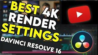 Davinci Resolve 1080p/1440p/4k Render Settings - BEST SETTINGS FOR YOUTUBE!! 2021/2020 BEST QUALITY!