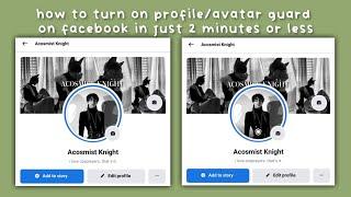 HOW TO TURN ON PROFILE GUARD ON FACEBOOK IN JUST 2 MINUTES OR LESS 2022 | TUTORIAL