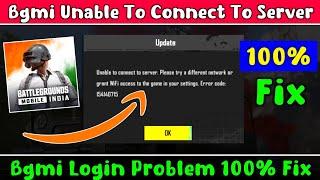 unable to connect to server please try again later | bgmi unable to connect to server | bgmi login